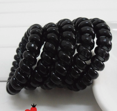 (Combo 3)  Dây Cột Tóc Dạng LÒ XO Size Lớn 5.5cm Đen P113