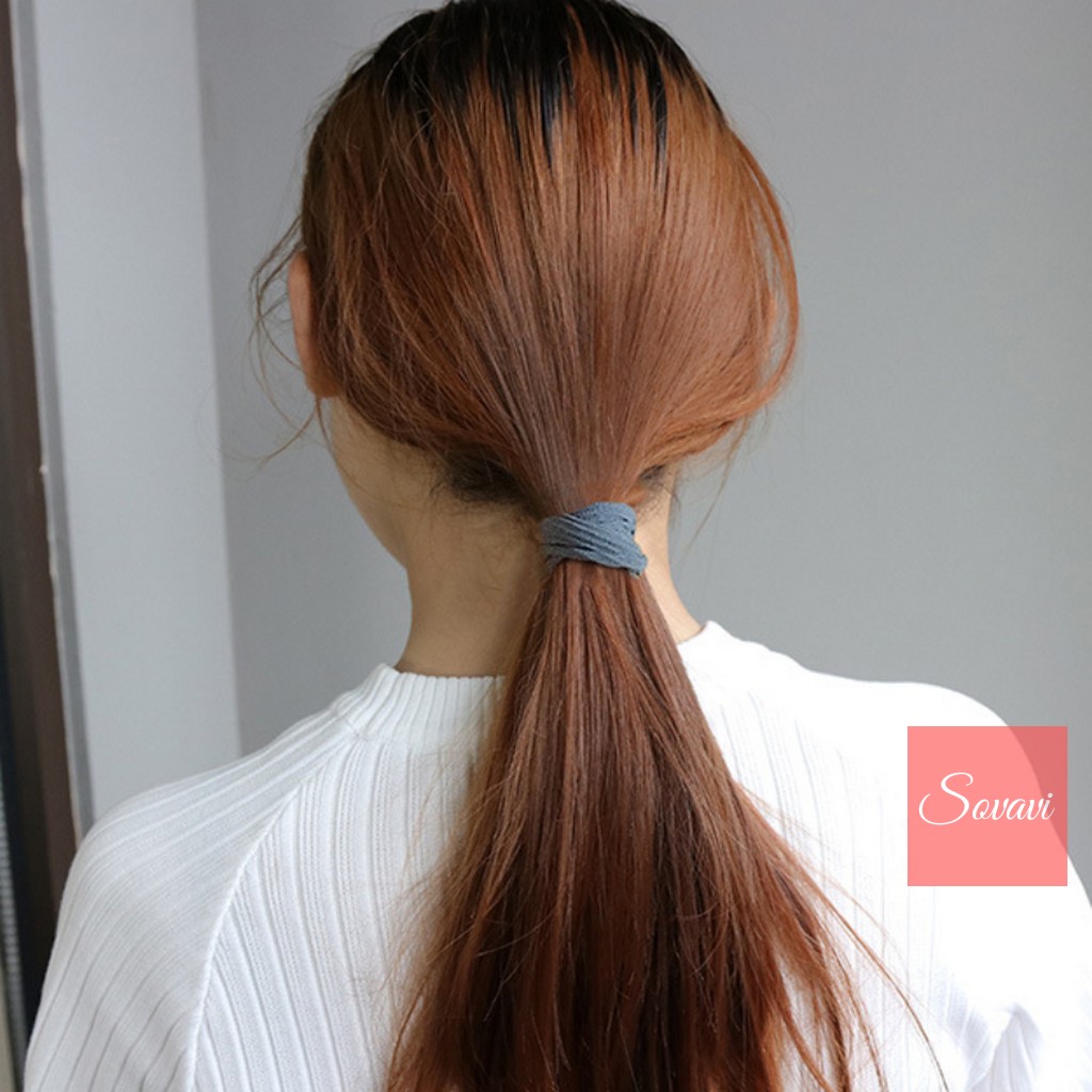 Chun buộc tóc hình sóng chất đẹp T005  sovavi