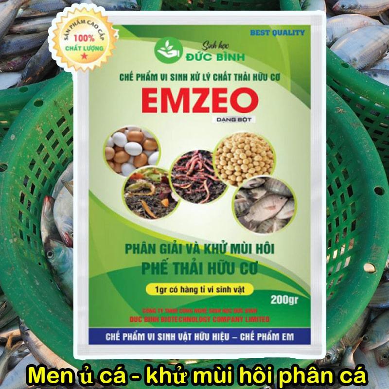 Men vi sinh ủ xử lý chất thải hữu cơ và khử mùi hôi EMZEO