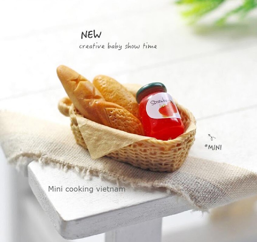 Set Rổ Bánh Mì Cho Nhà Búp Bê