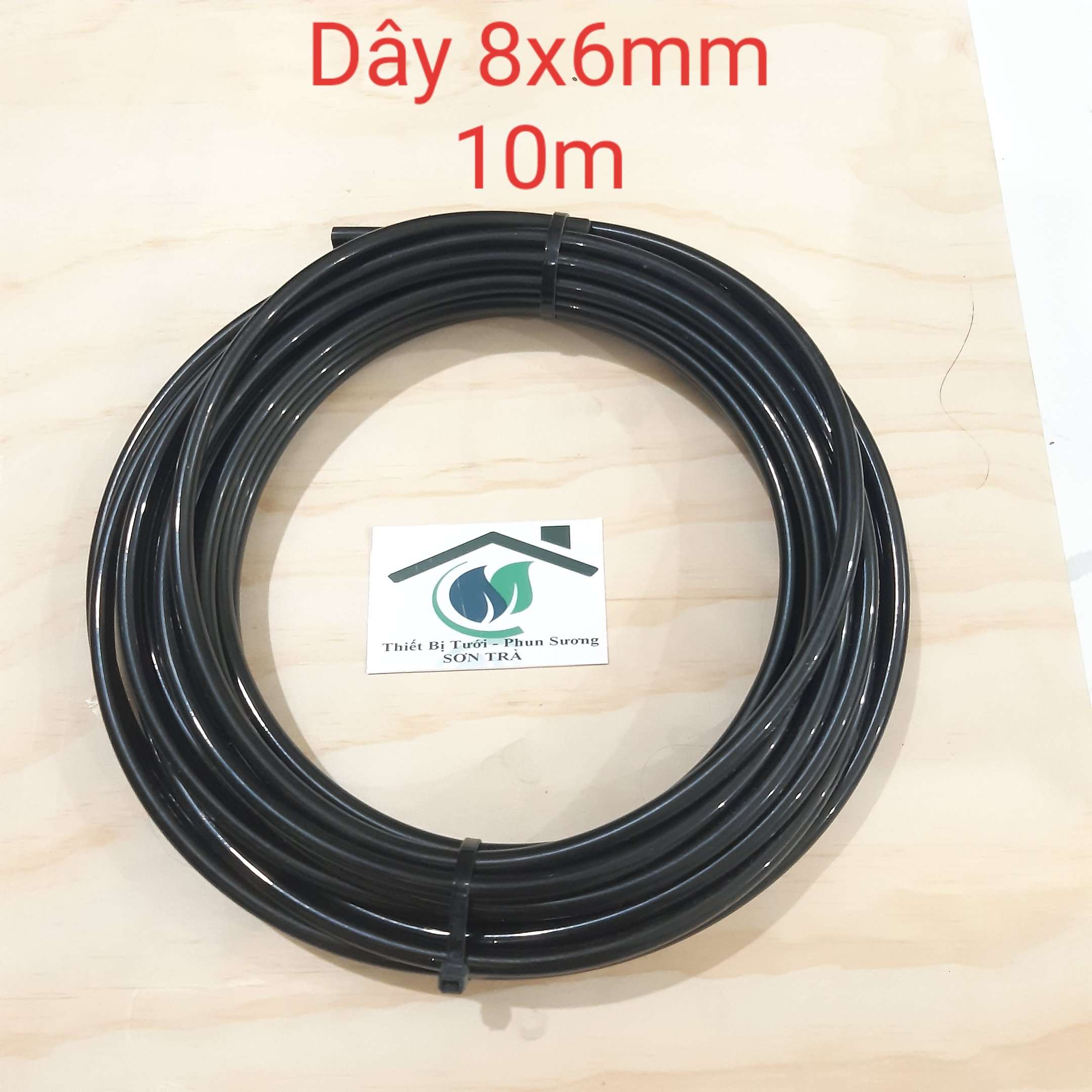 Dây phun sương pe đen 8mm- cuộn 10m