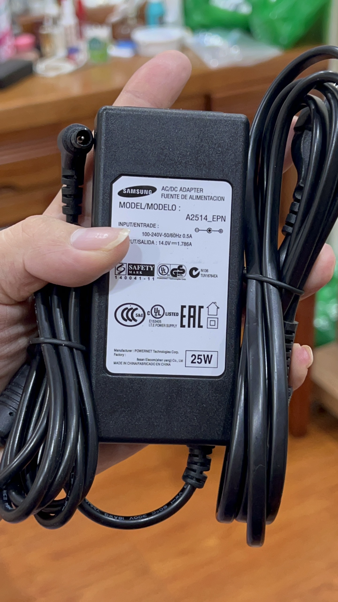 ADAPTER MÀN HÌNH SAMSUNG 14V- 1.786A