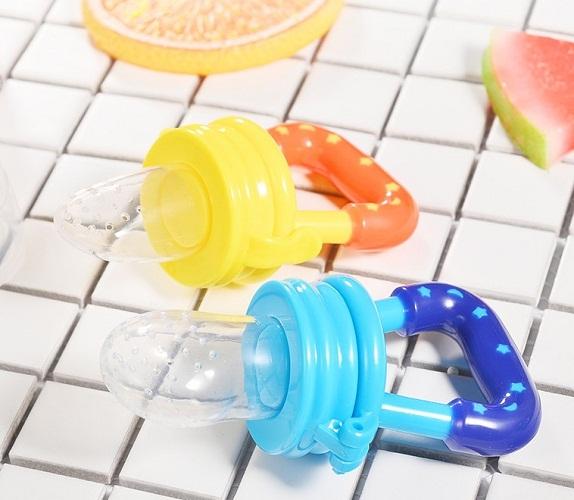 Bộ 2 Núm vú ngậm cho bé bằng silicon- Ti giả ngậm cho bé bằng silicon-Núm ti giả 10.5*5.5cm