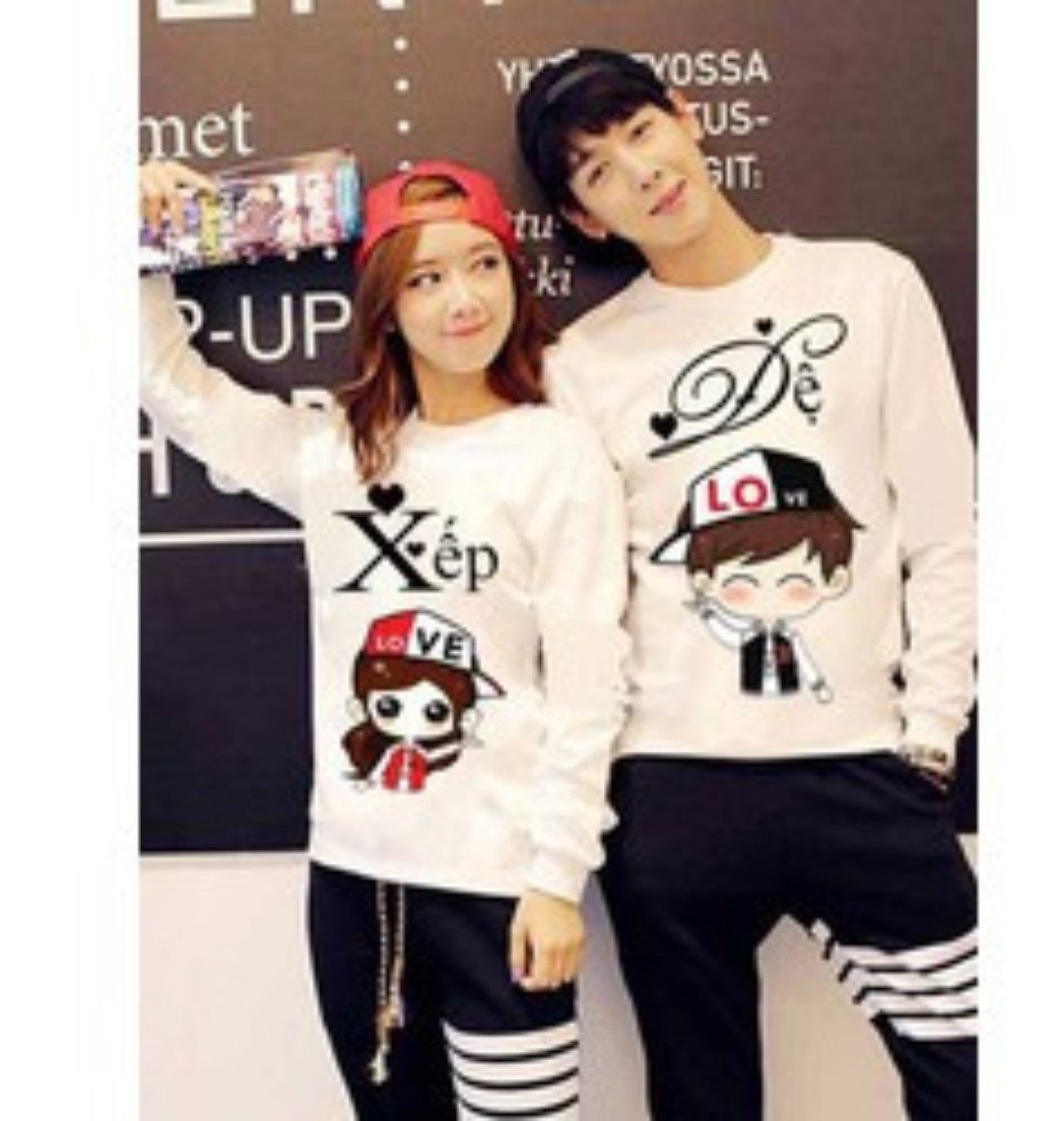 Áo đôi -cặp thu đông Sweater chất đẹp giá đăng 1 áo