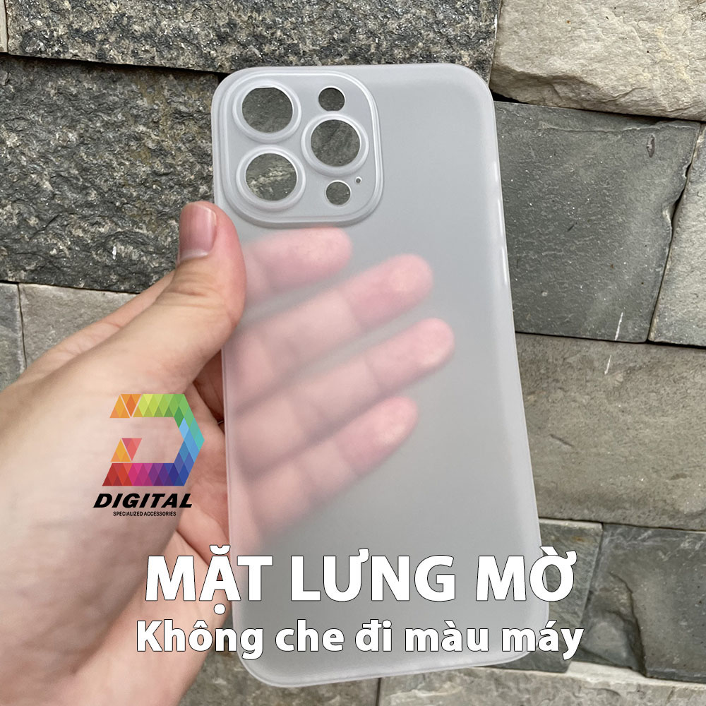Combo 2 Ốp Lưng Trong Nhám Unibody iPhone 14 Pro Max Siêu Mỏng