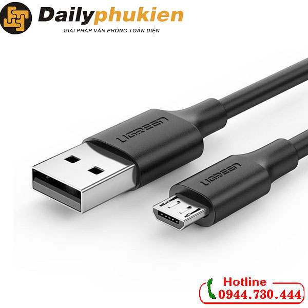 Cáp sạc micro usb sang usb cho điện thoại dài 1m 1.5m 3m ugreen