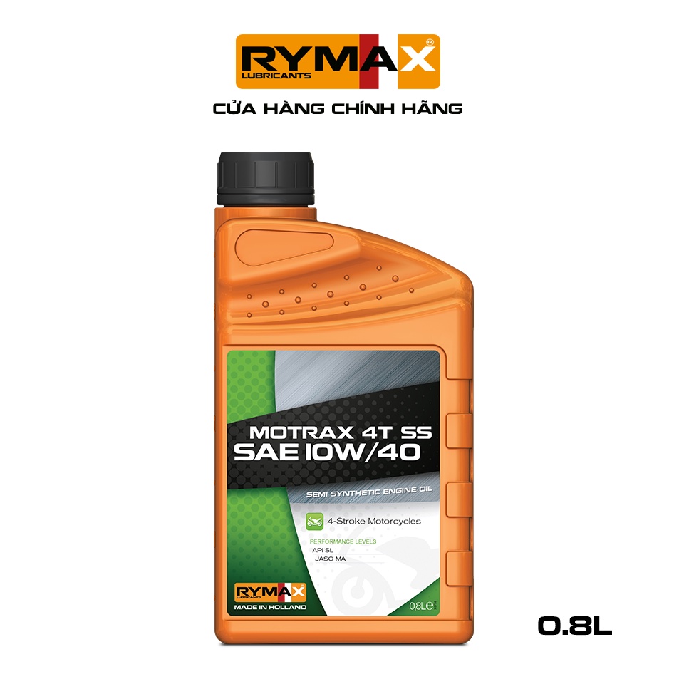 Dầu nhớt xe số Rymax Motrax 4T SS 10W/40 (0.8L-1L)