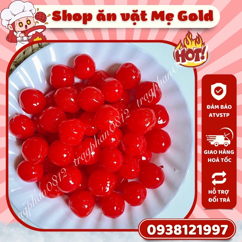 Ô mai/mứt cherry, anh đào sấy giòn (500g)