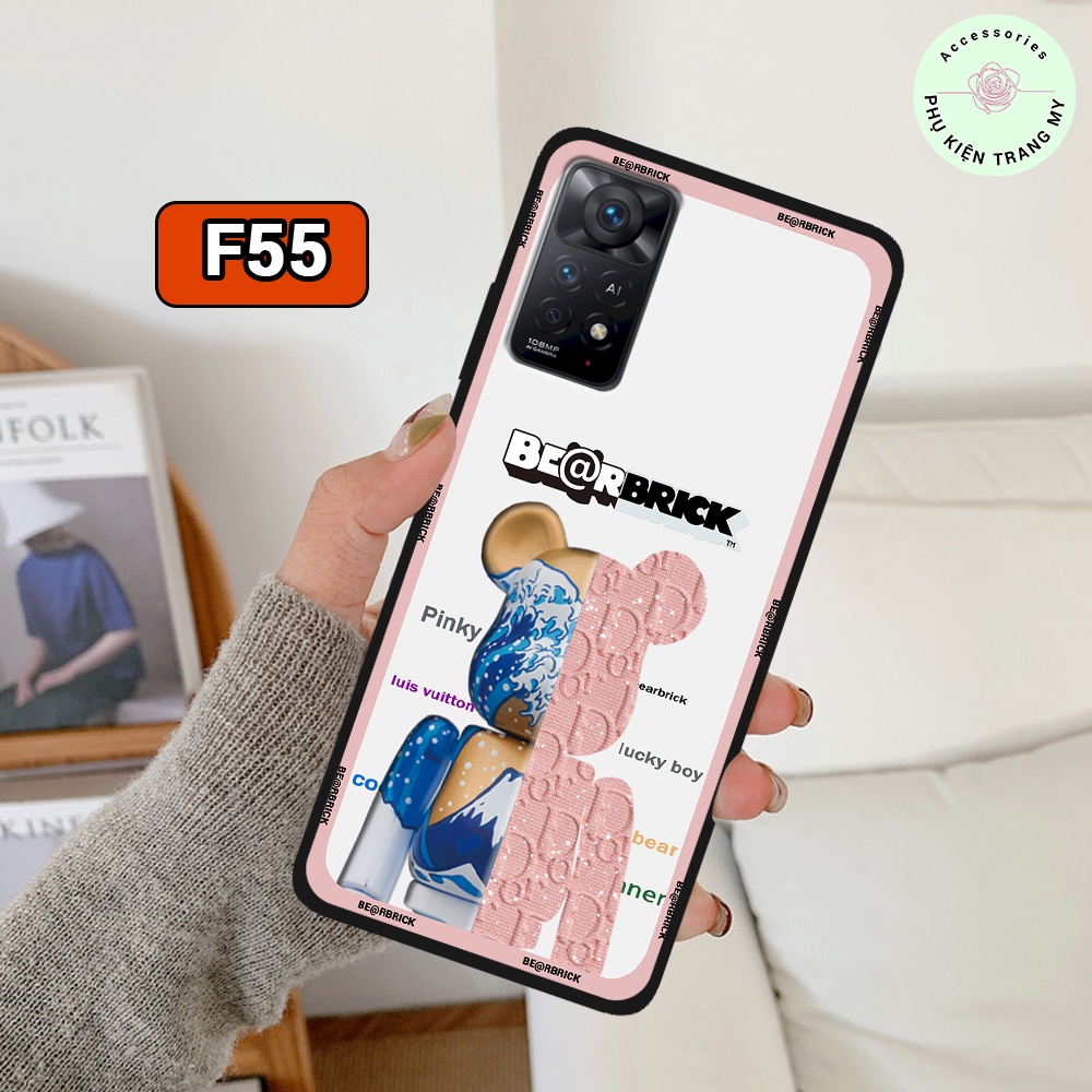 Ốp lưng xiaomi redmi note 11 4g/ redmi note 11s bear brick, gấu cool bear thời trang cao cấp, ốp lưng dẻo rẻ bền đẹp