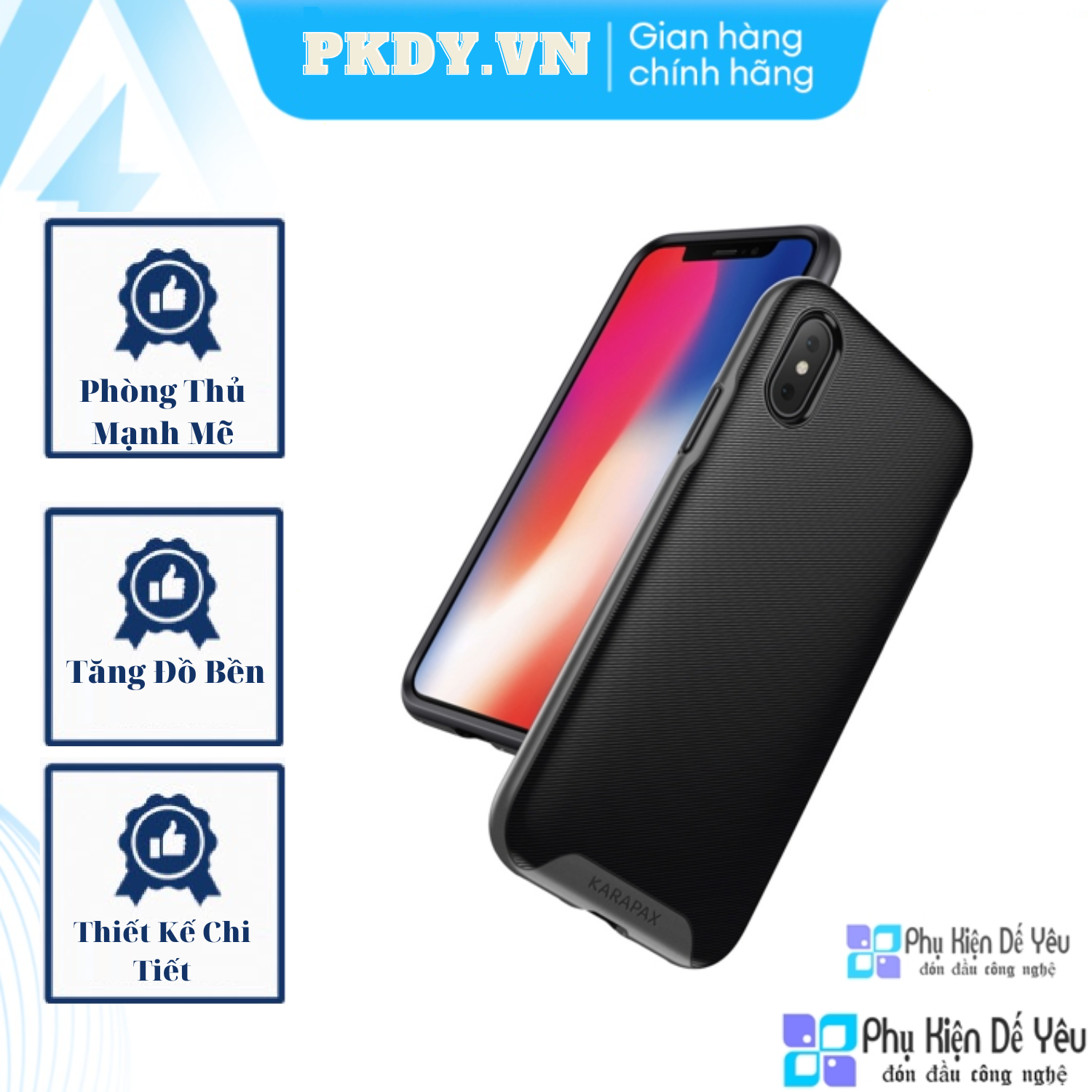 Ốp lưng anker karapax breeze cho iphone x