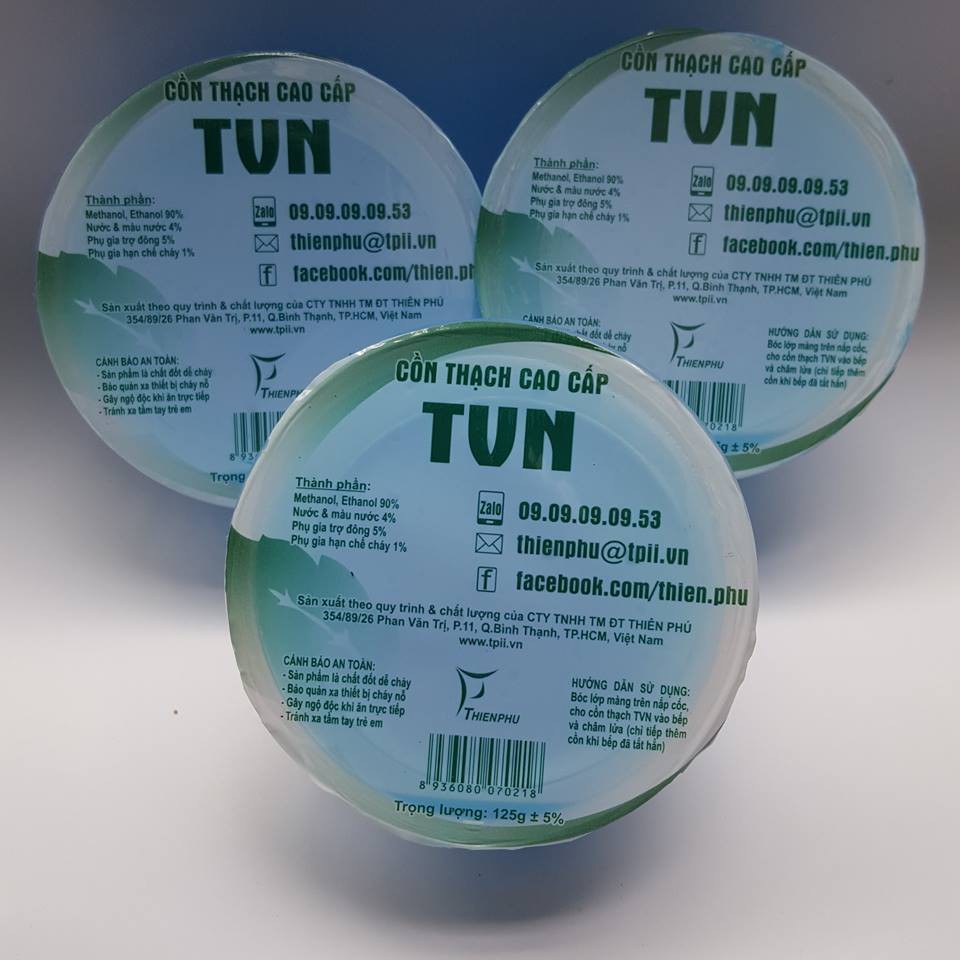 CỒN THẠCH CAO CẤP TVN LỐC 4 LY & THÙNG 60LY