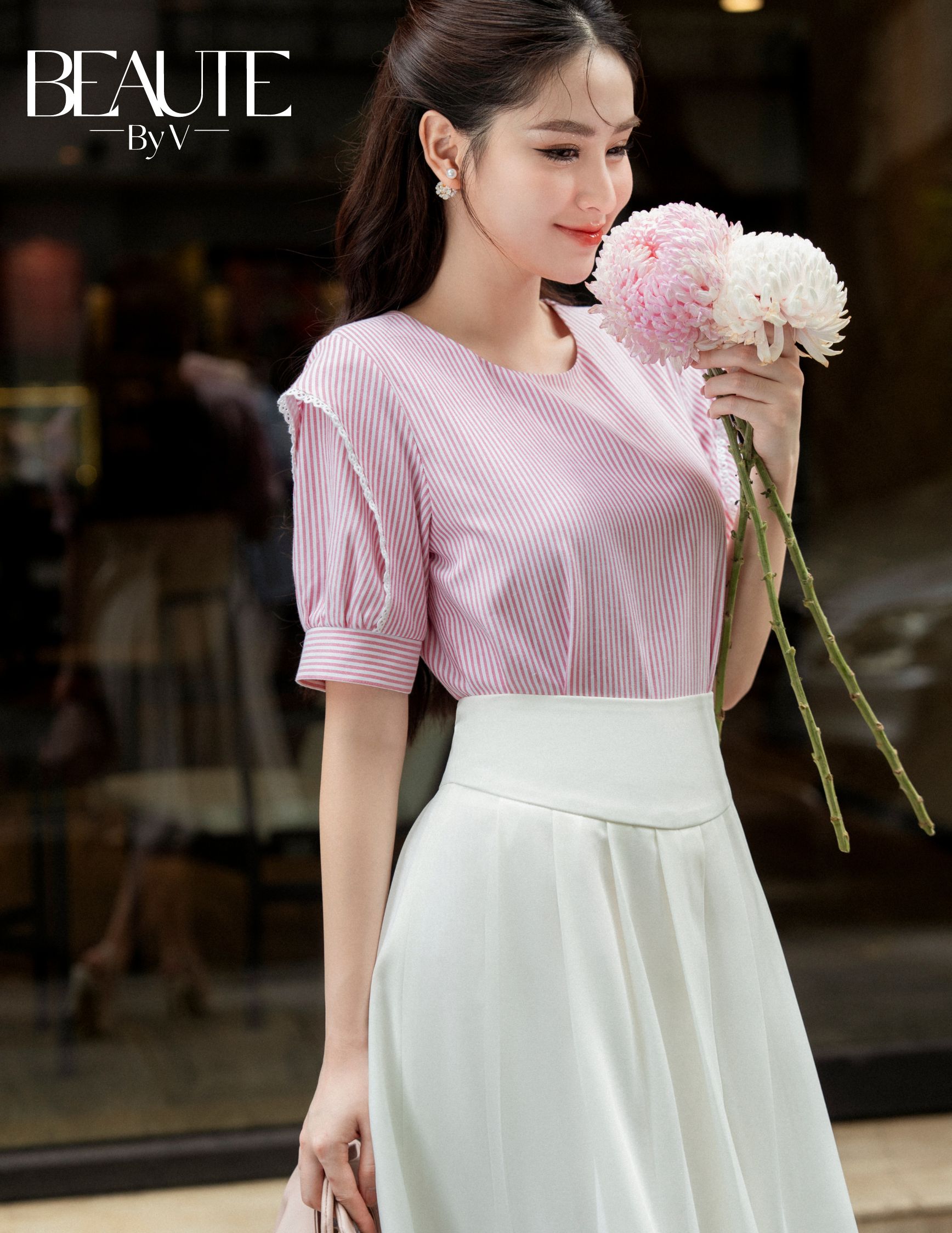 BEAUTEBYV - Chân váy xếp ly Sanley