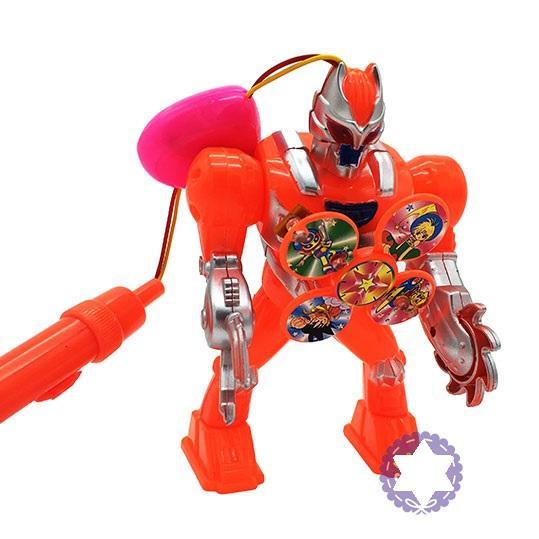 Lồng đèn trung thu robot ngực xoay dùng pin có đèn nhạc