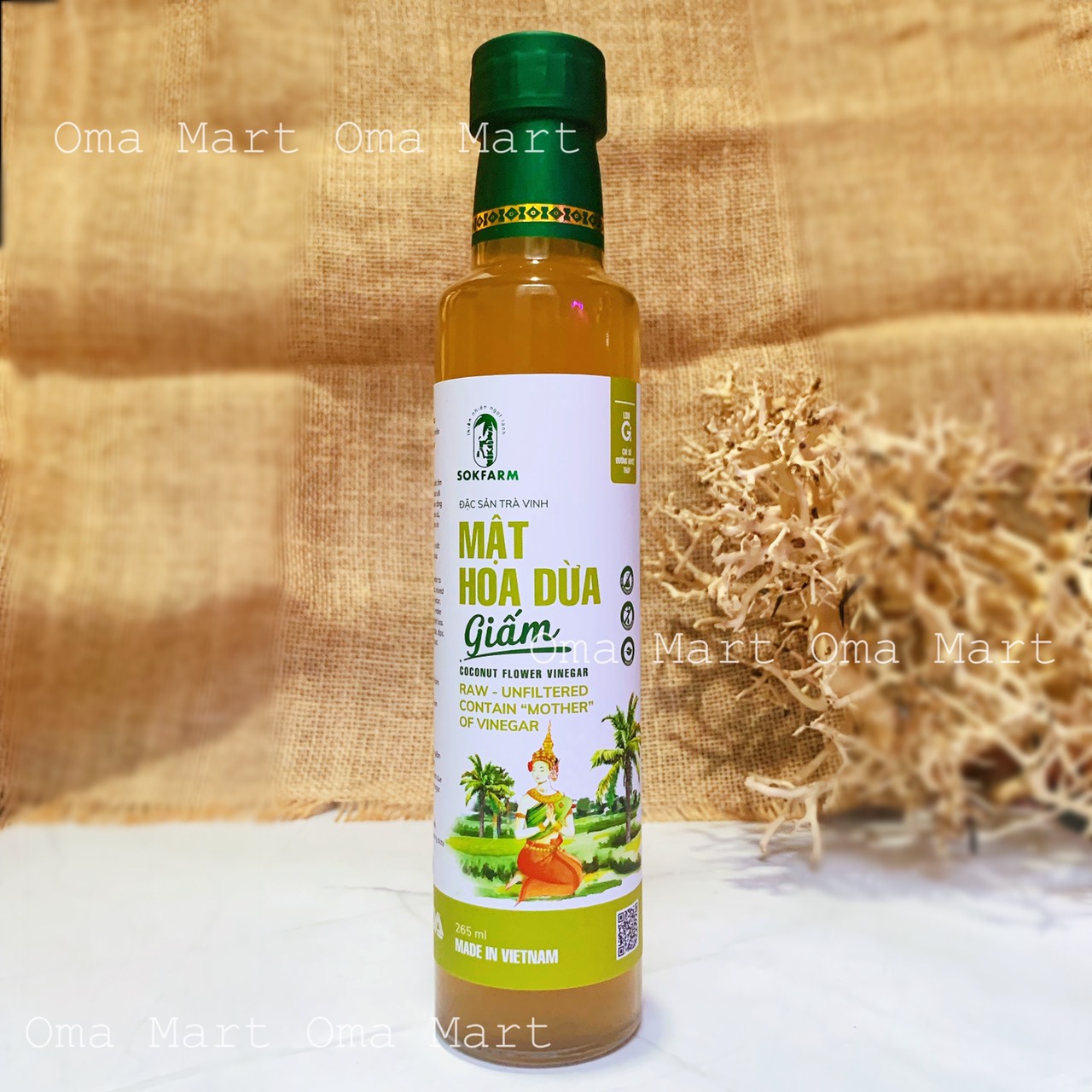 Giấm mật hoa dừa Sokfarm 265m