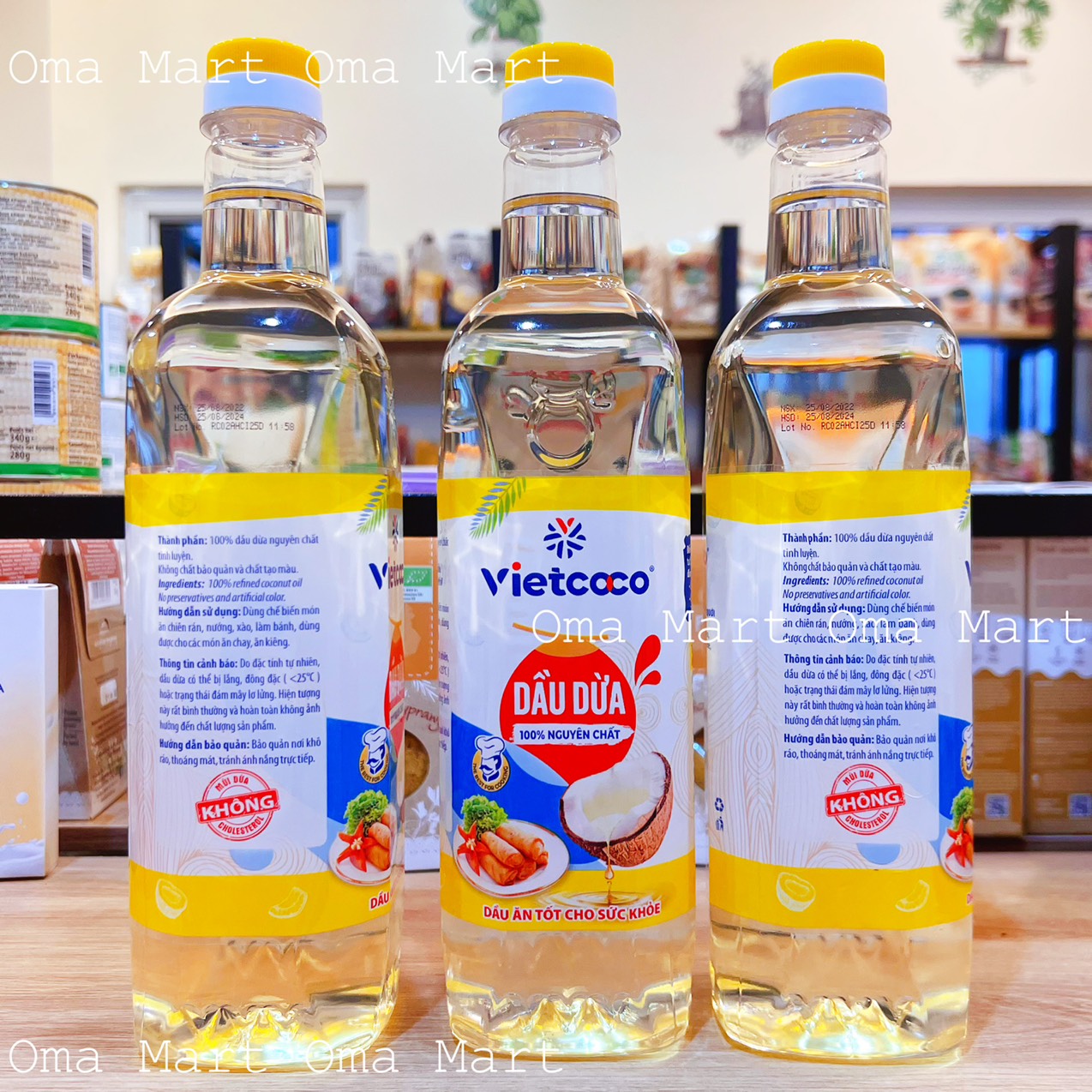 Dầu dừa nấu ăn nguyên chất Vietcoco 1 lít