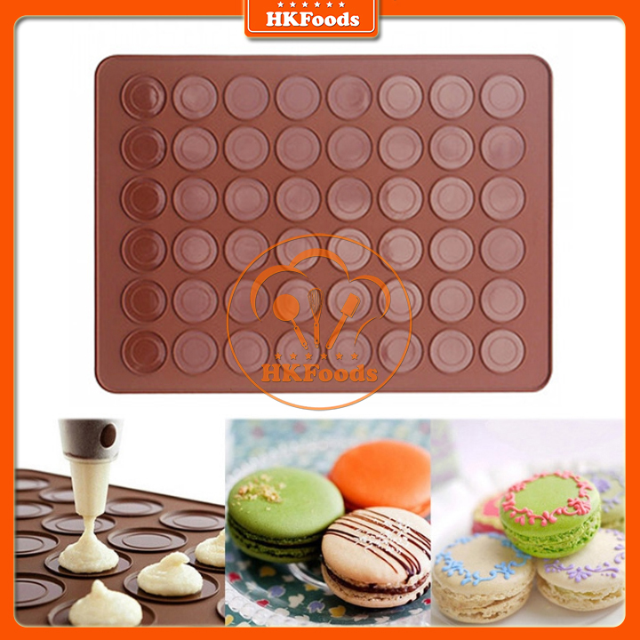 THẢM SILICON NƯỚNG BÁNH MACARON 48 Ô
