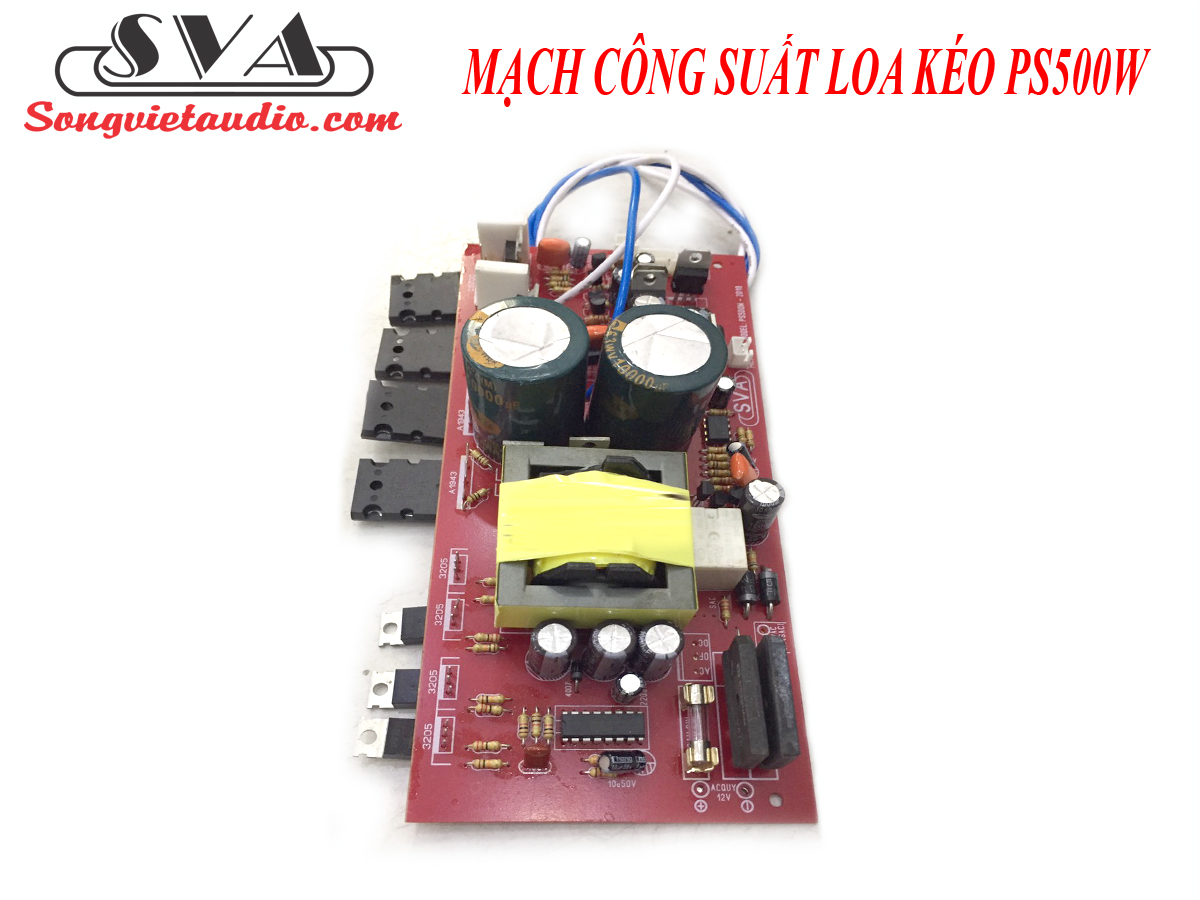MẠCH CÔNG SUẤT LOA KÉO PS500 (4 FET 4 SÒ) - 1 MẠCH