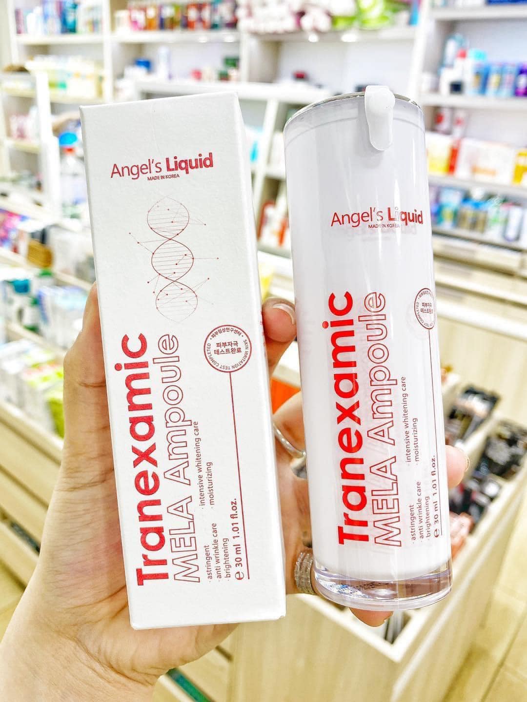 Tinh Chất Angel's Liquid Tranexamic Mela Ampoule Xoá Thâm Đỏ Mờ Sạm Nám - 30ml