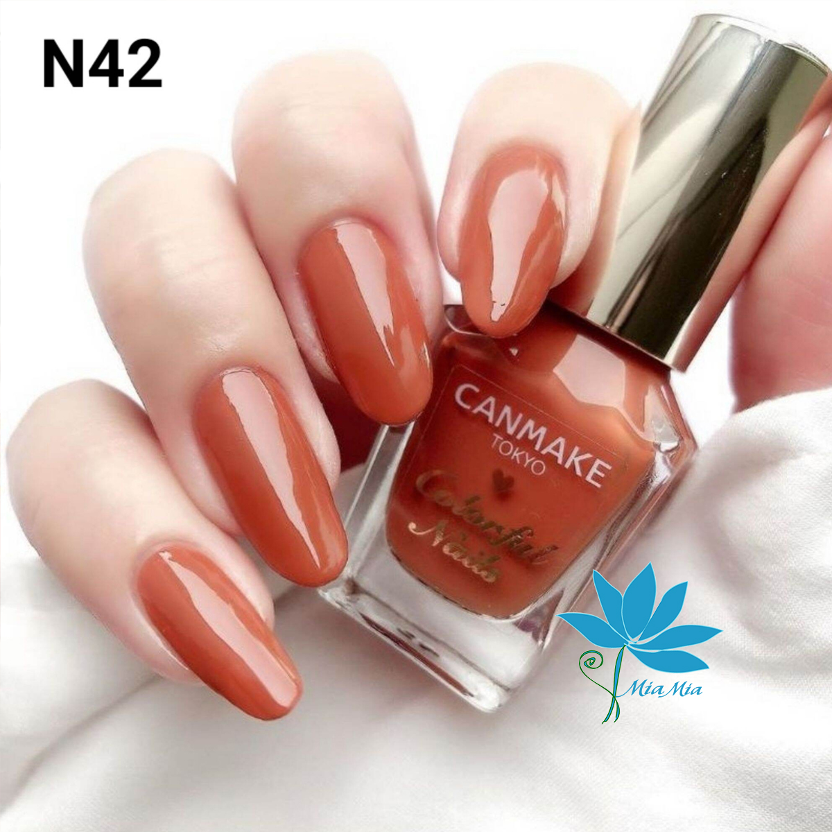 Sơn móng tay thạch canmake tokyo japan nhật bản nội địa sơn móng chân bóng bền màu n42 burnt orange cam cháy