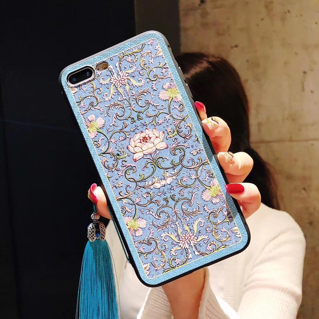 Ốp Lưng Dẻo Diên Hy Công Lược (Kèm 01 Dây Tua Rua Đá) - Iphone 6, 6plus, 7, 7plus, 8, 8plus, X, Xs