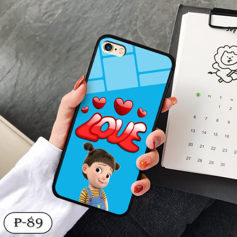 Ốp kính 3D cute IPHONE 6 PLUS