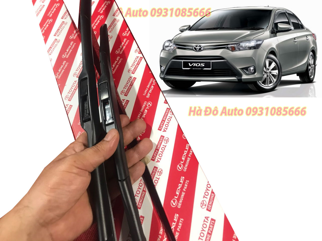 Bộ Chổi Gạt Mưa Theo Xe Toyota Vios 2014, 2015, 2016, 2017, 2018 - Chổi Gạt Mưa Vios