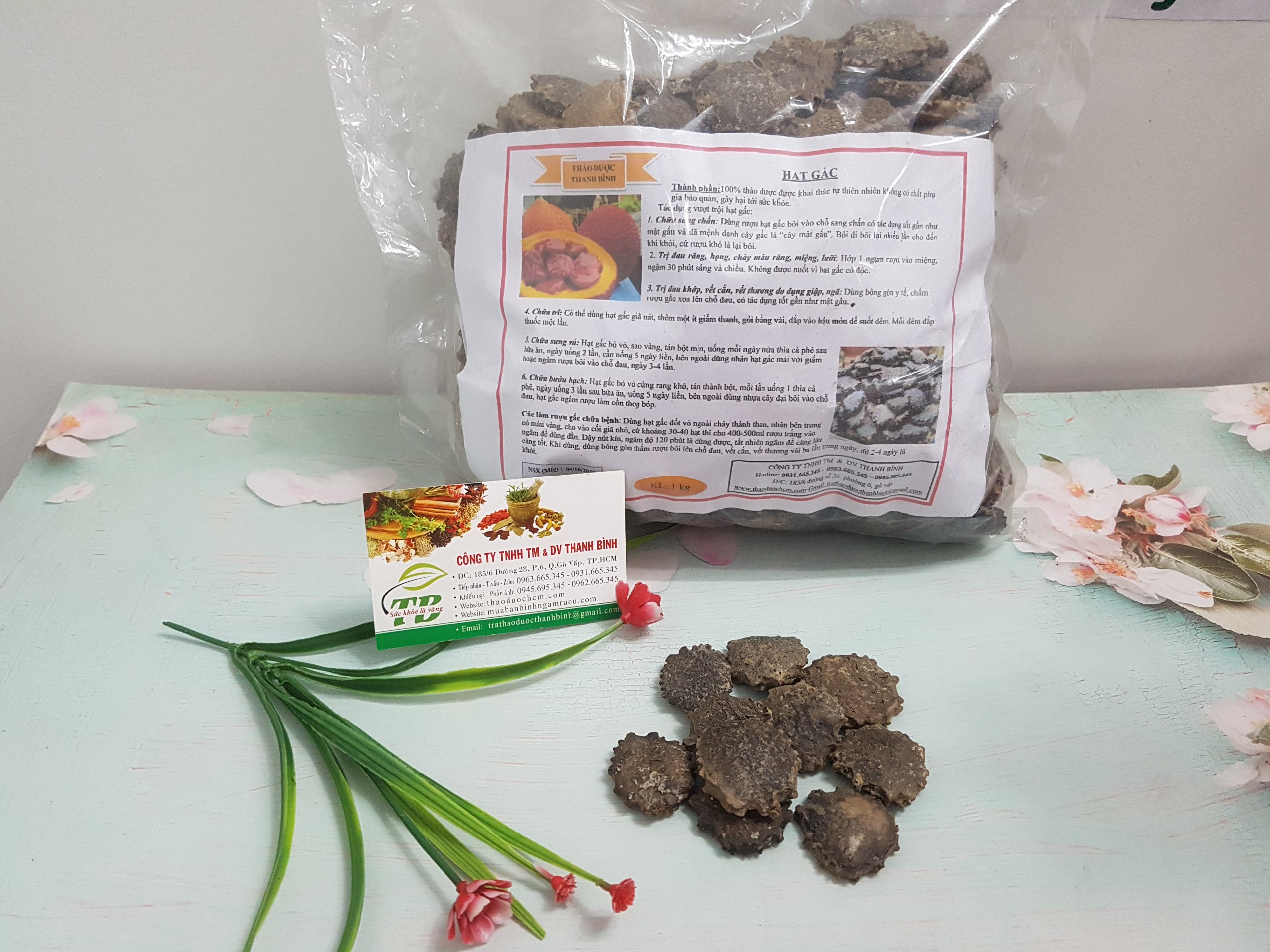 Hạt Gấc 100G - Hàng Công Ty Dược Liệu Thanh Bình