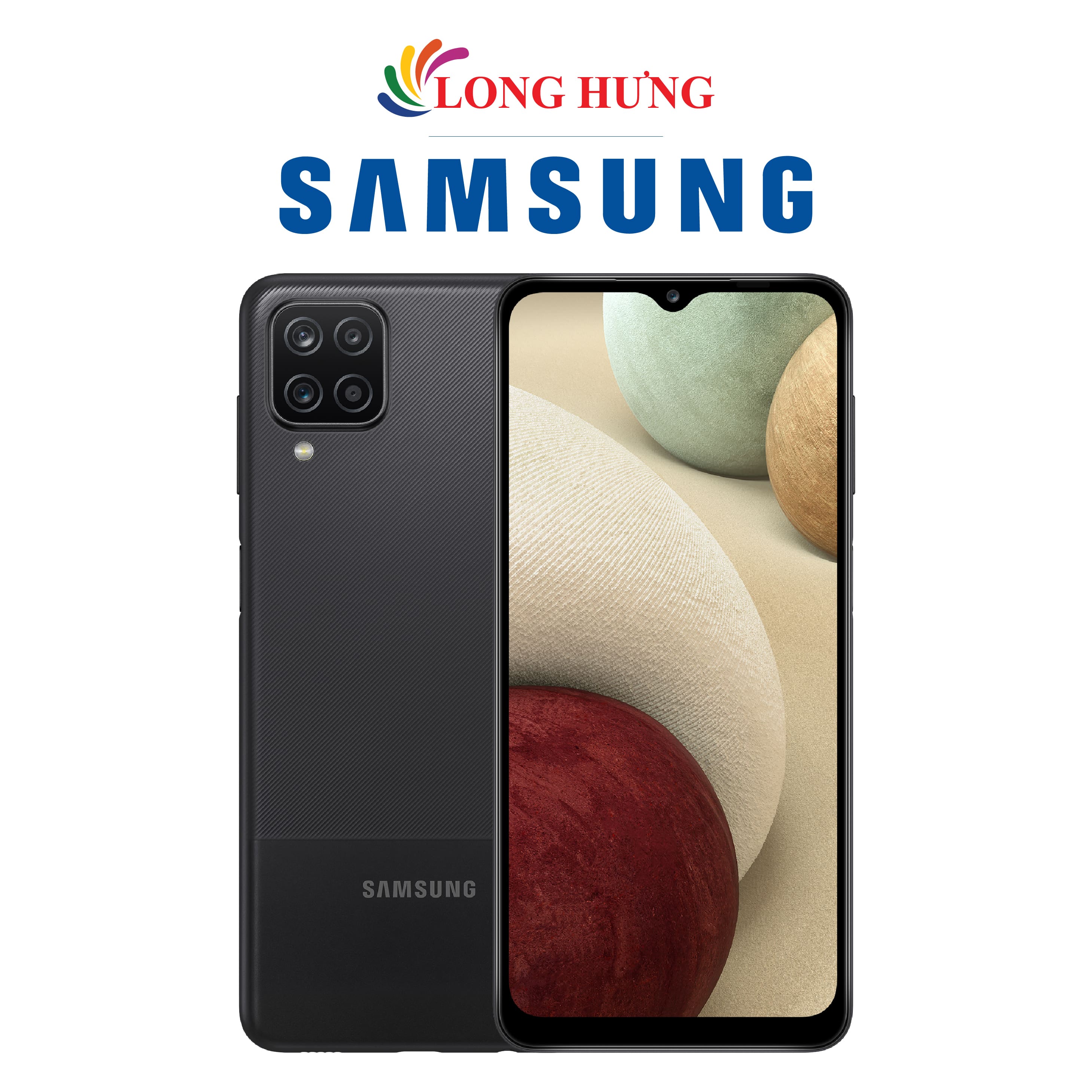 Điện thoại Samsung Galaxy A12 2021 (4GB/128GB) - Hàng chính hãng - Màn hình 6.5inch HD+, bộ 4 Camera sau, pin 5000mAh, cảm biến vân tay tích hợp nút nguồn