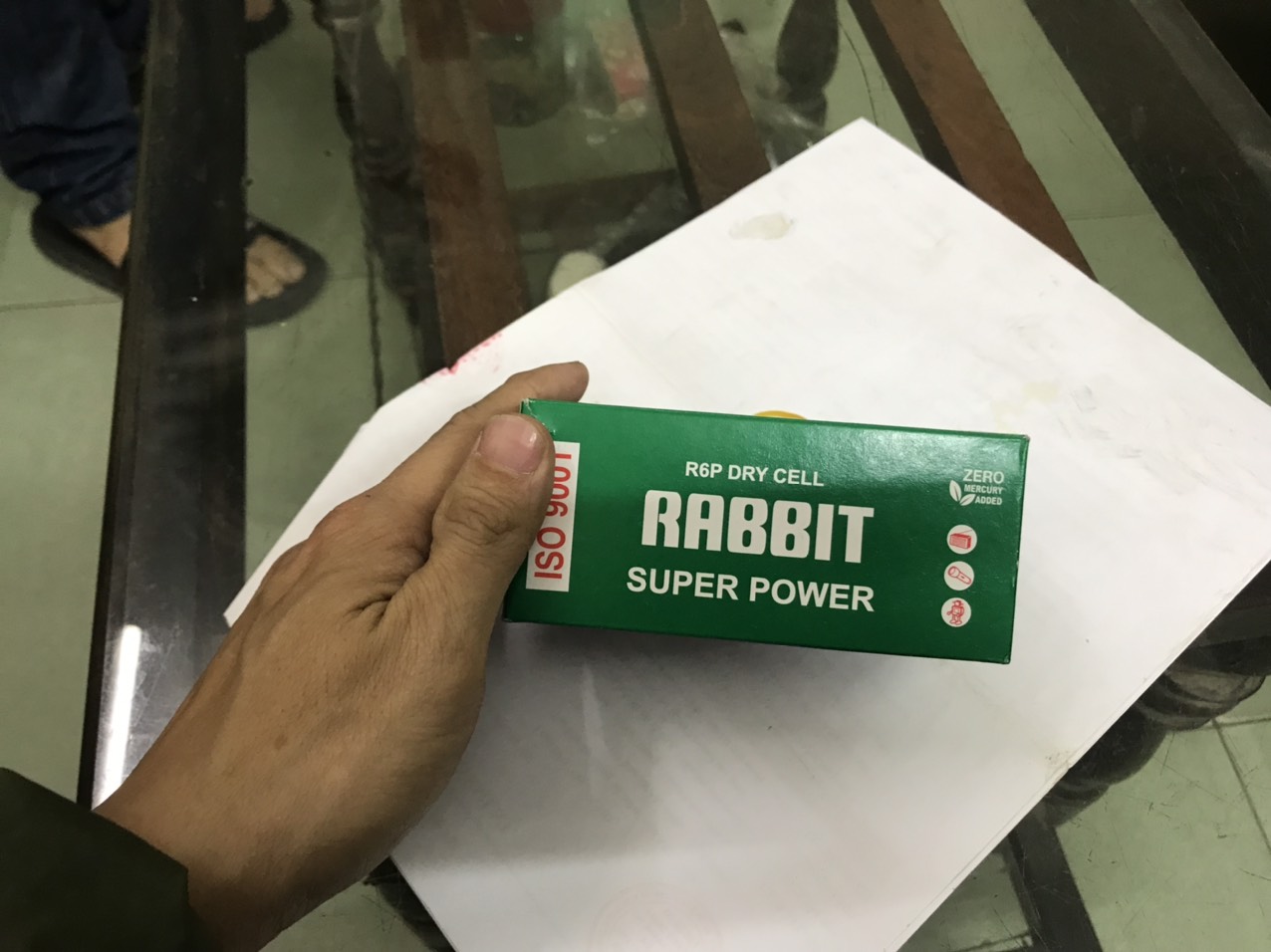 Pin aa 2a con thỏ 1.5V pin tiểu
