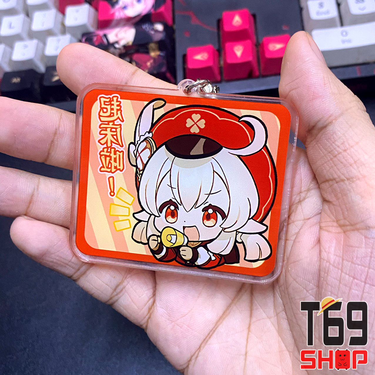 Móc khóa mica game Genshin Impact - Chat Sticker ver