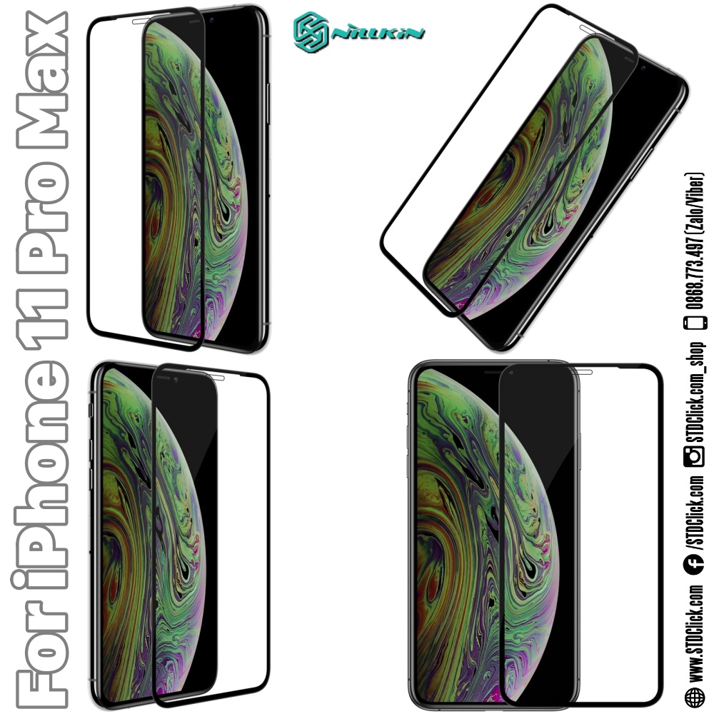 KÍNH CƯỜNG LỰC IPHONE 11 PRO MAX NILLKIN CP+PRO 2.5D CHÍNH HÃNG