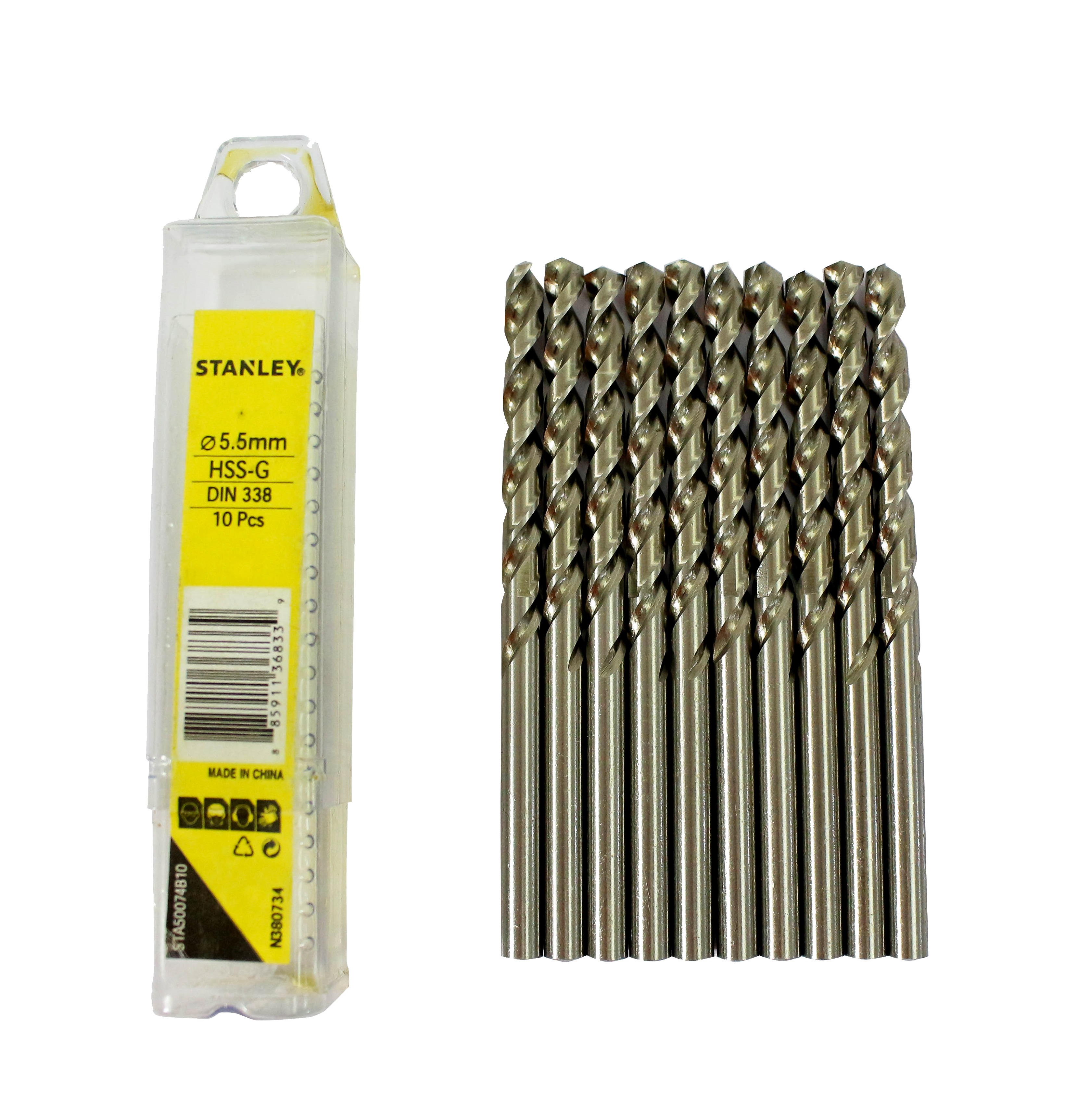 Mũi khoan sắt 5.5MM HSS Stanley STA50074B10