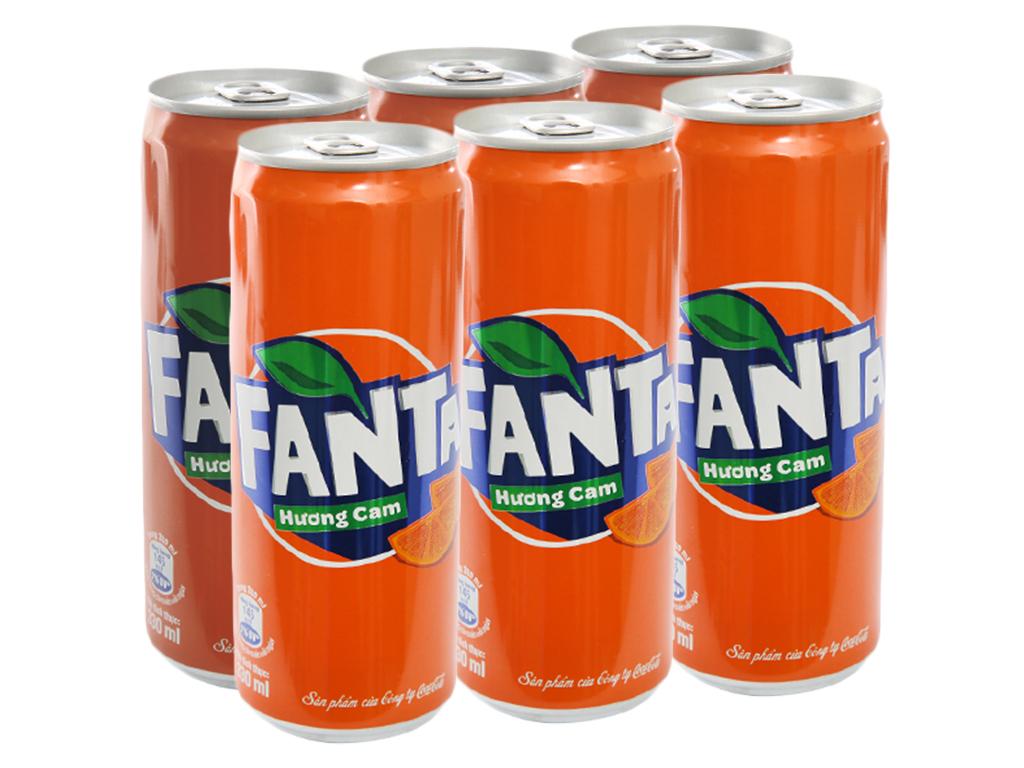 Combo Lốc 6 Lon Fanta 330ml