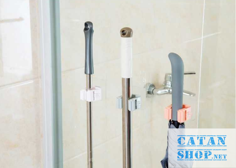 [HCM]Móc treo chổi dán tường  treo cây lau nhà siêu dính thông minh GD328-Treochoi