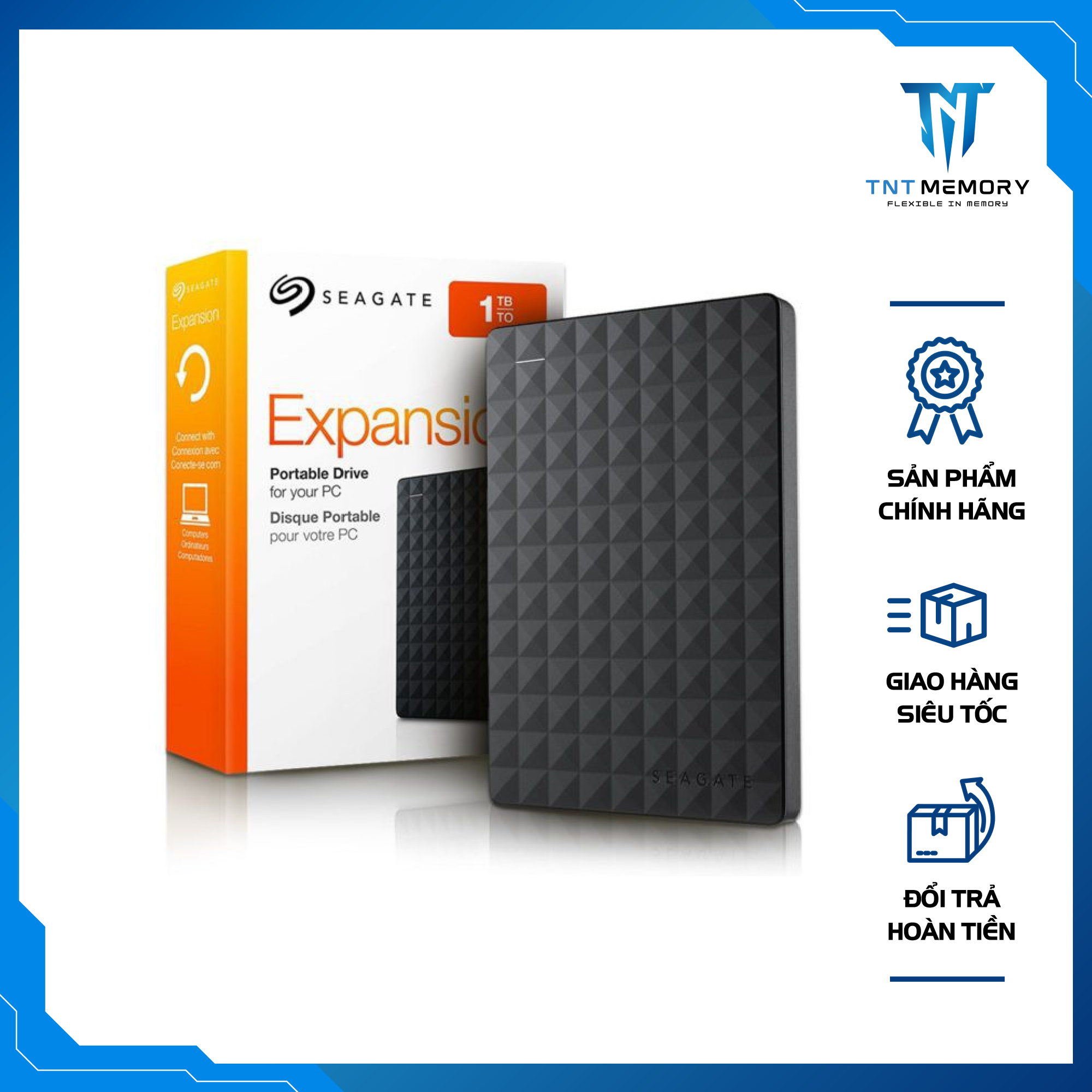 HCM Ổ cứng di động Seagate Expansion 1TB - Hàng nhập khẩu