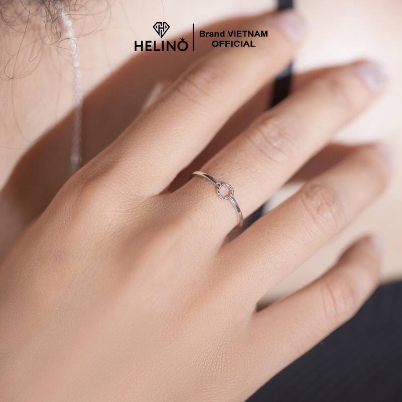 Nhẫn bạc HELINO trơn tròn hở, basic xinh xắn N08