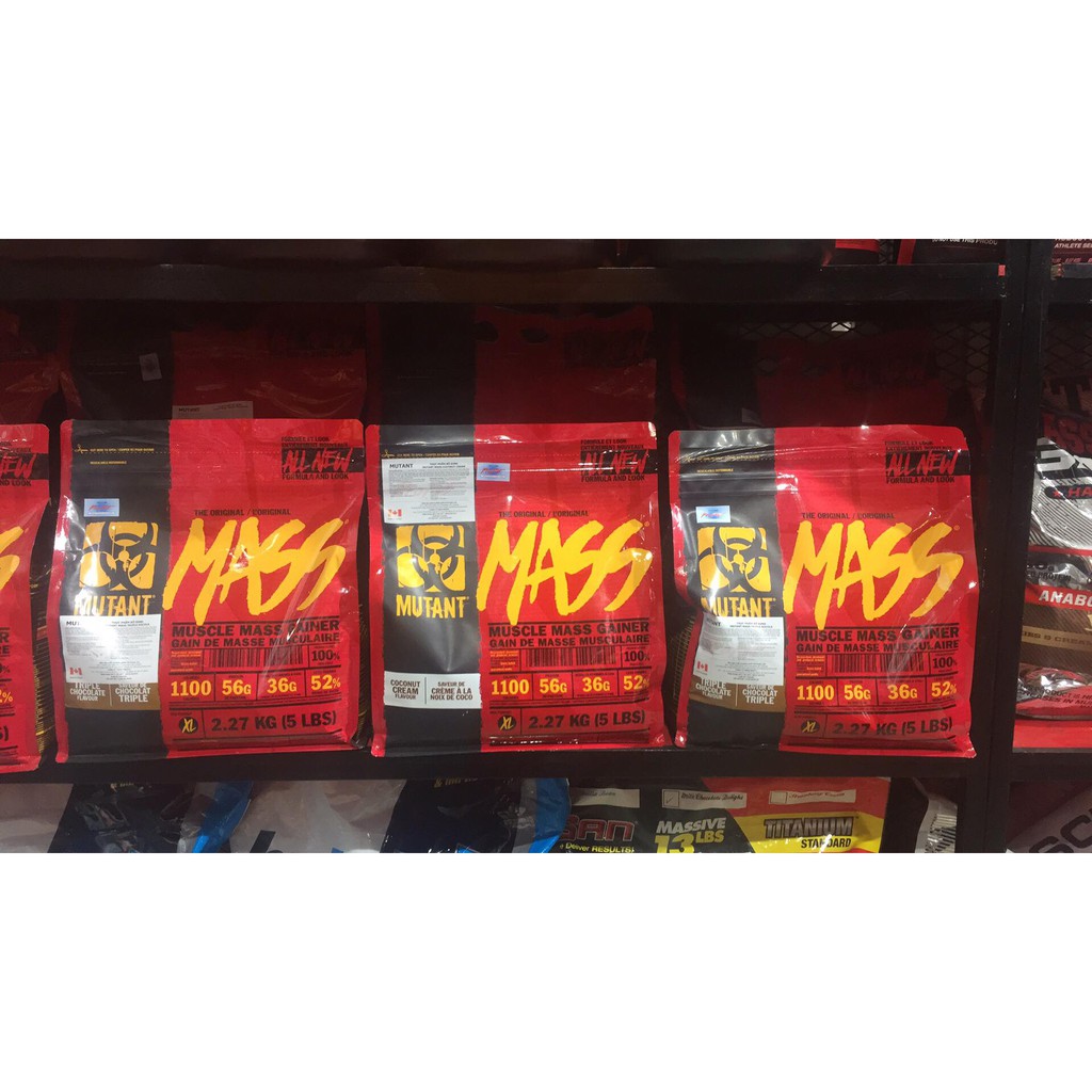 Sữa Tăng Cân MUTANT MASS 5LBS – Túi 2.27kg – Bao Bì Mới
