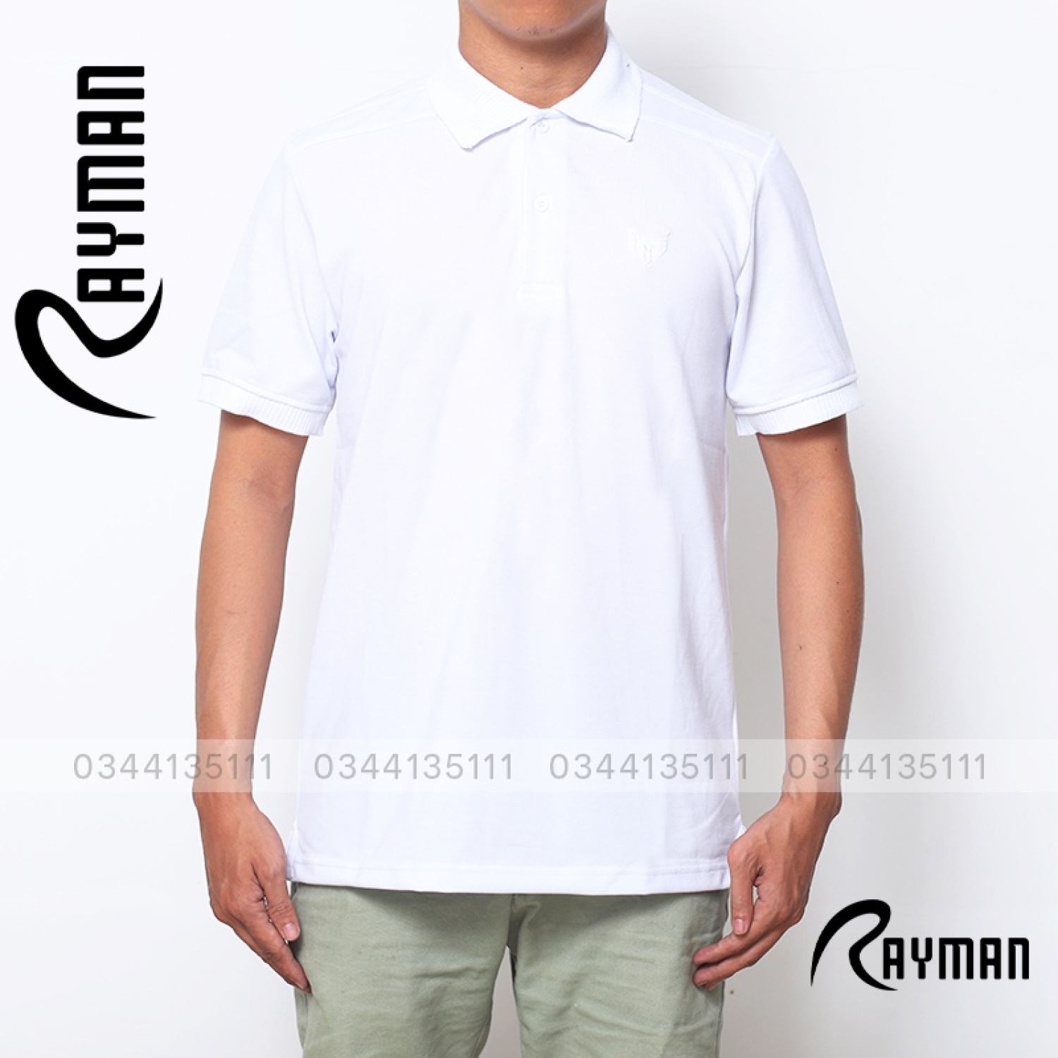 Áo cá sấu polo nam thêu logo chìm rayman áo thun tay ngắn vnxk