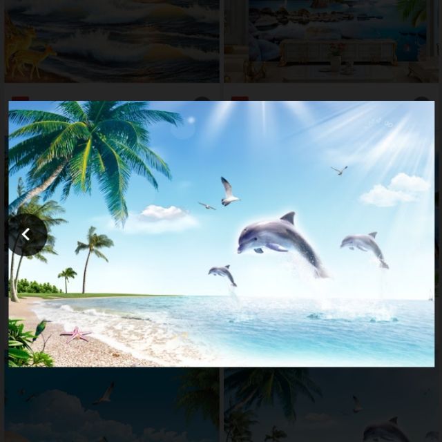 Tranh dán trang trí bể cá cảnh 3D