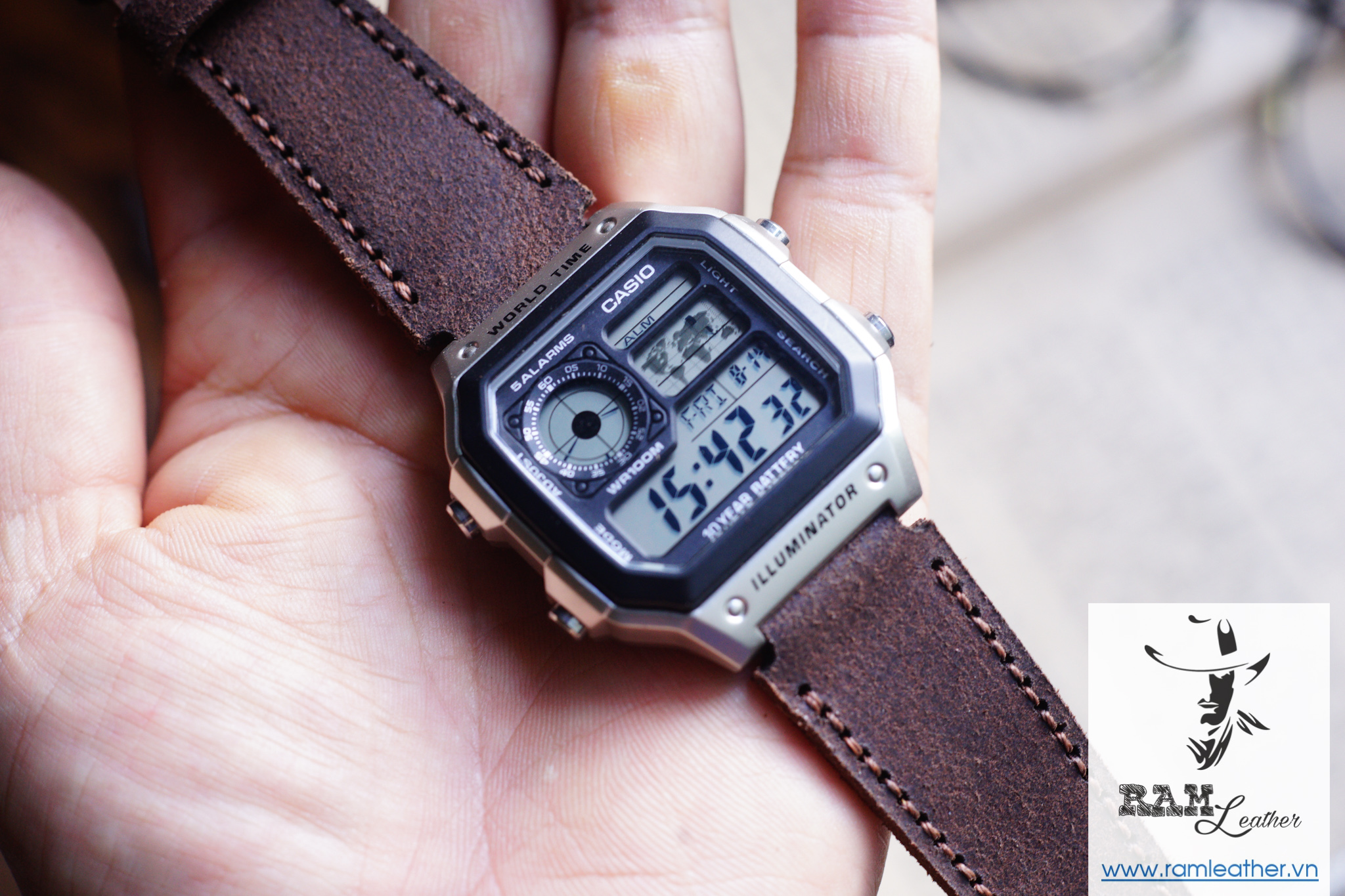 WATCH STRAPS DOUBLE COW LEATHER REAL