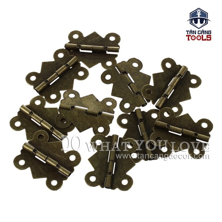 2 Bản Lề Gập Size L 22 Cổ Điển - KT: 4cm