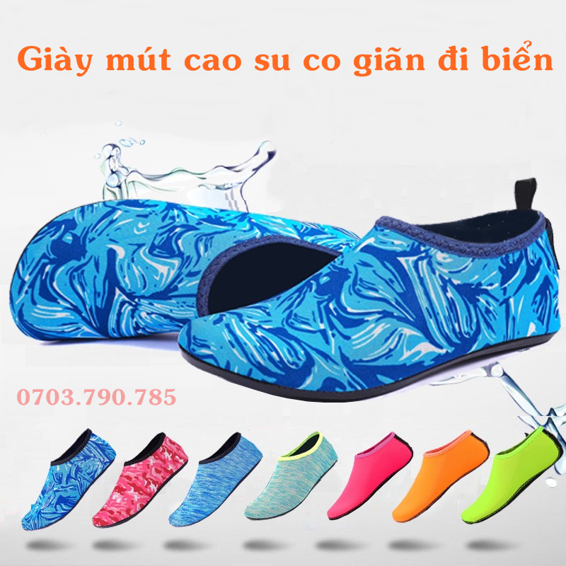 Giày mút cao su đi biển