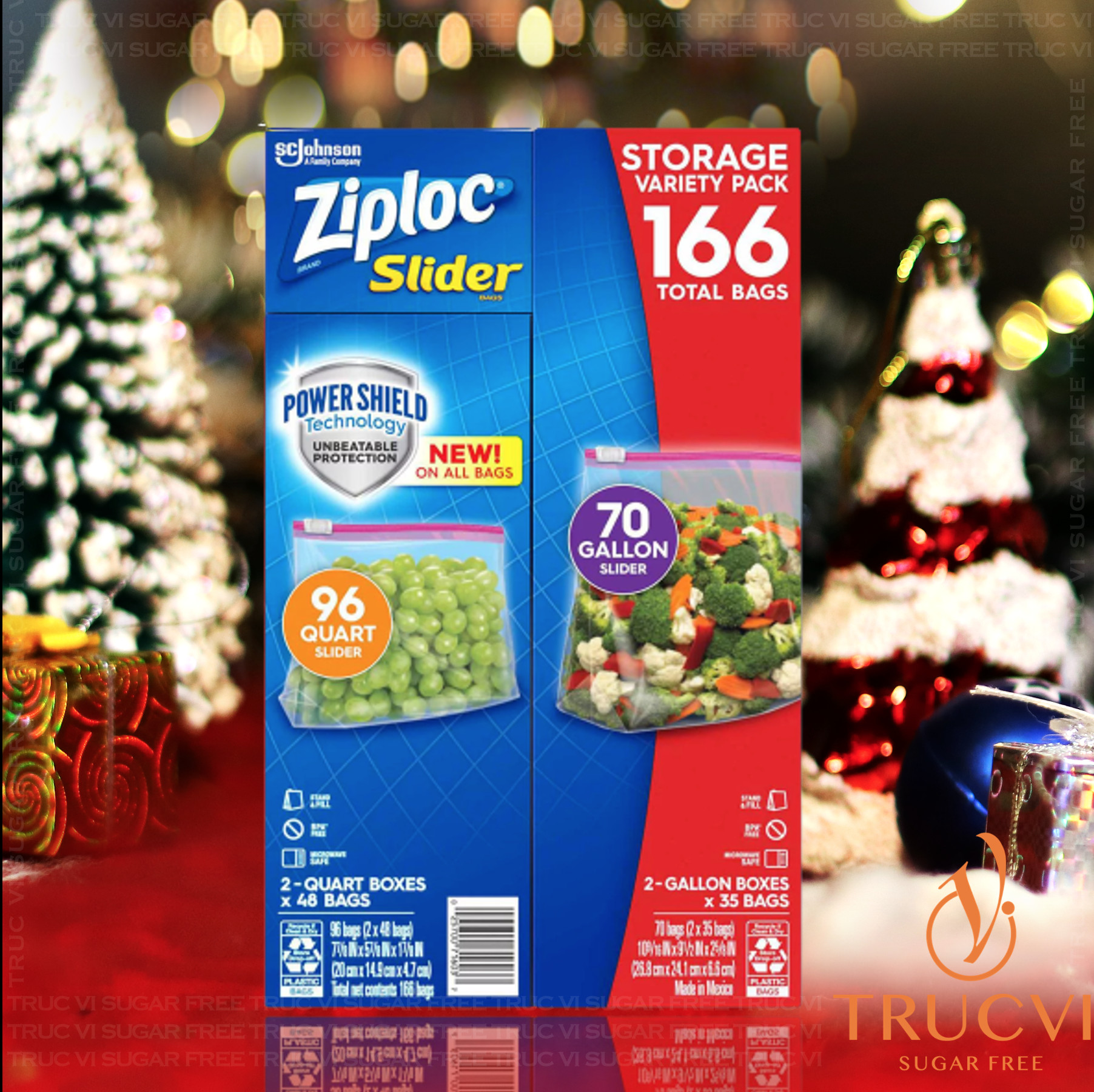 Túi Ziploc Slider có khoá kéo( có 2 size)