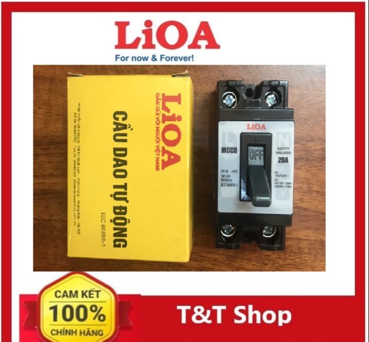 Cầu Dao tự động an toàn (át hộp) 20A Lioa