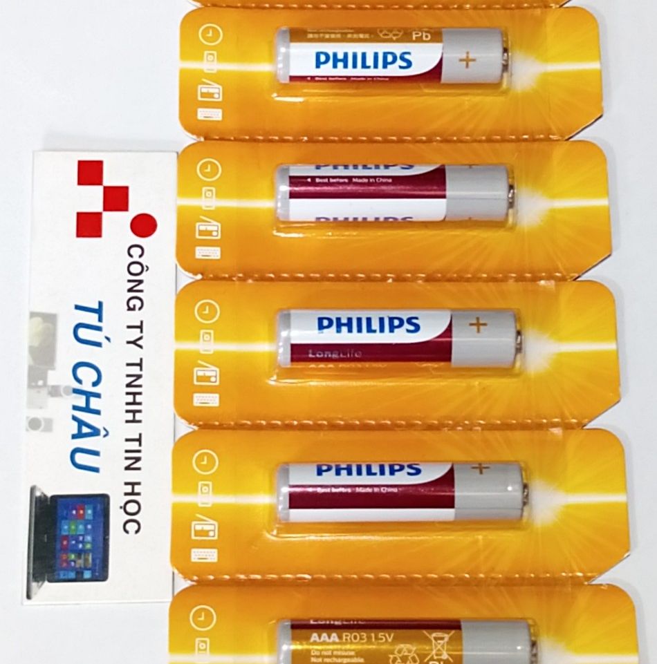 Pin Philips AAA R03 MICRO 1.5V (R03L10S/97 Zinc chloride) (CHÍNH HÃNG)