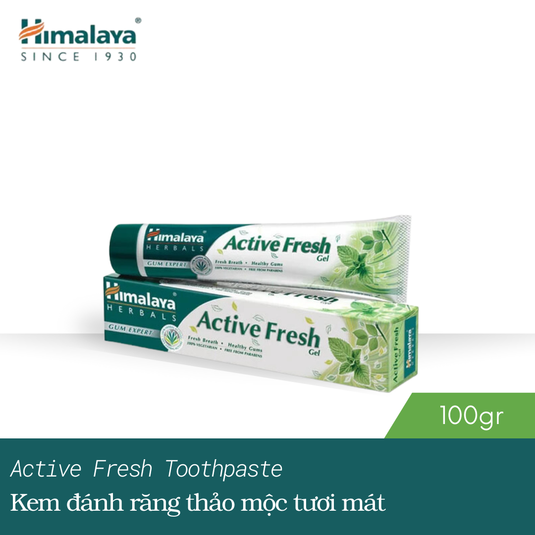 [HÀNG CHÍNH HÃNG] Kem Đánh Răng Thảo Mộc Tươi Mát - Active Fresh Herbal Toothpaste 100g (1 tuýp)
