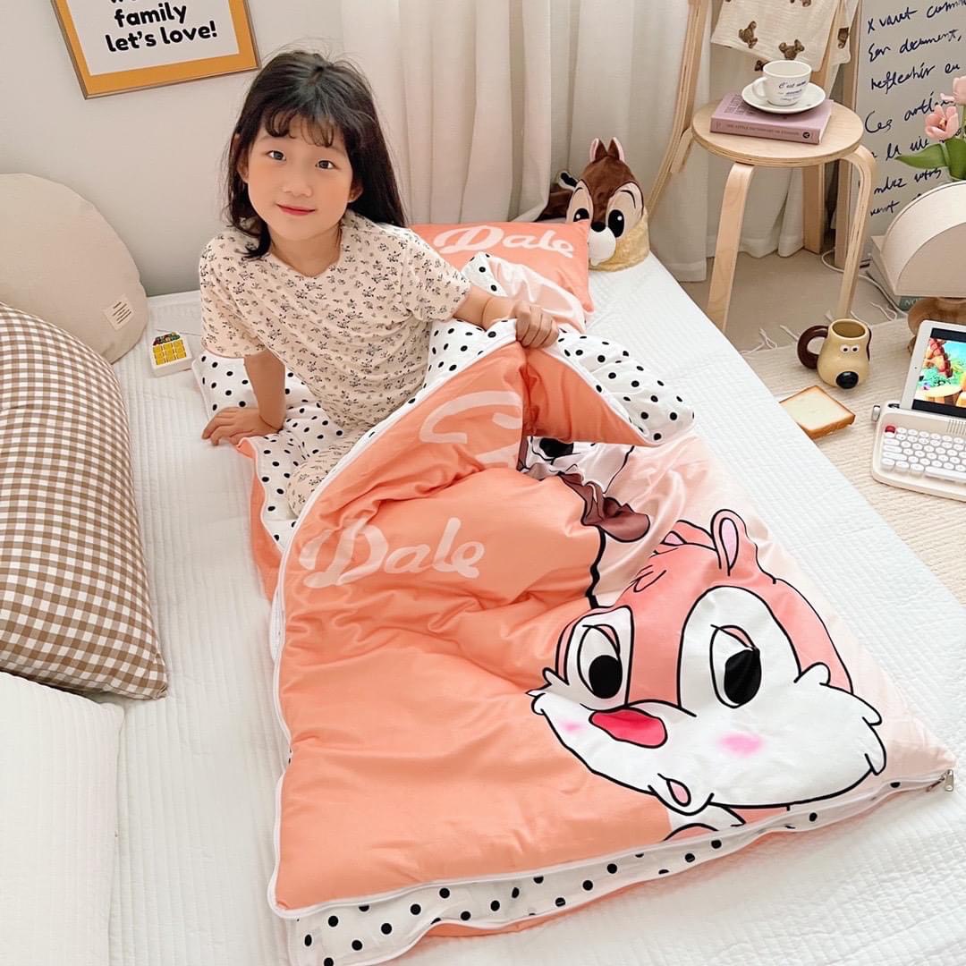 Túi ngủ cho bé kích thước 75x150 chất liệu nỉ nhung cao cấp-Mẫu mới nhất Xịn Decor