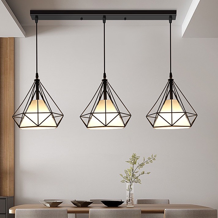 [Chất lượng] Bộ 3 đèn thả kim cương - tặng bóng led