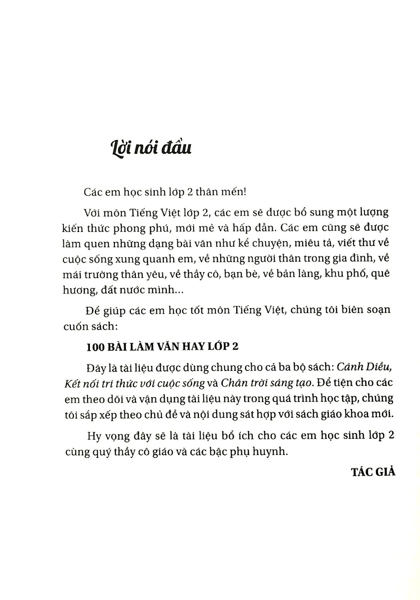 Sách -100 Bài Làm Văn Hay Lớp 2 (ND) - Newshop