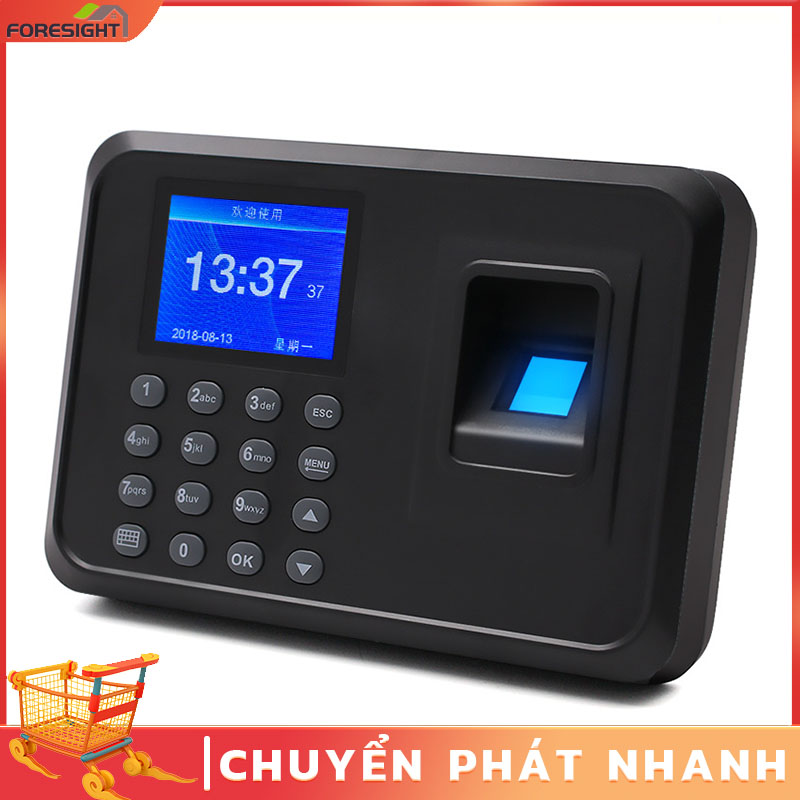 【Có sẵn bằng tiếng Việt】Máy Chấm Công Quét Vân Tay 911Máy khoan